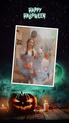 My brother as tin man & I as dorothy