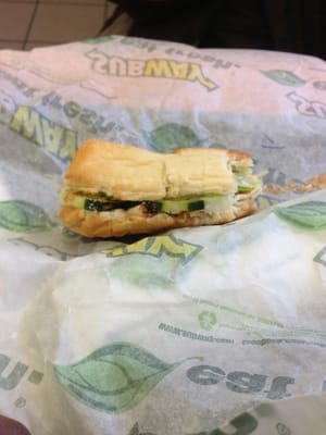 Idris' 6" Turkey with lettuce, natural cheddar cheese, cucumber with Ranch