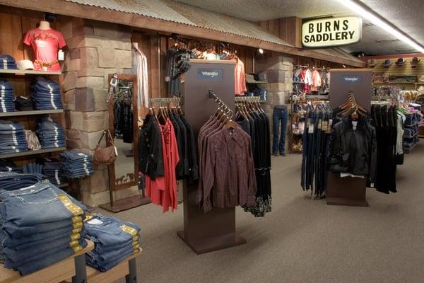 Burns Womens western wear department.