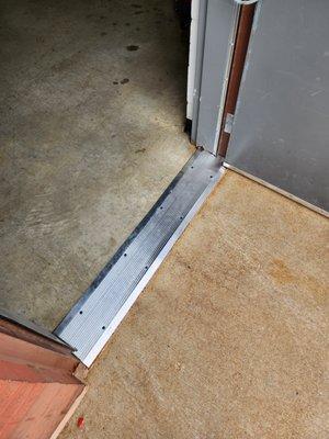 If you want a threshold that is not a trip hazard, give us a call 317-455-9390.