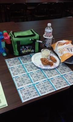 My set up 3/19/15 @ St Barbara Thursday Bingo