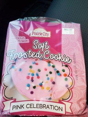 This pink celebration cookie was calling my name