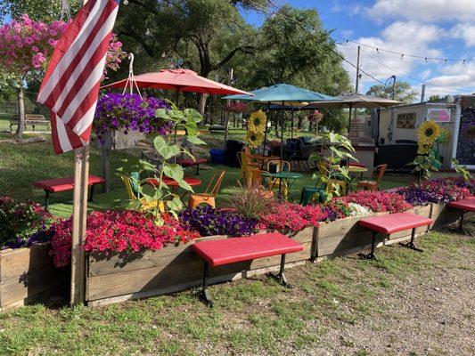 Outdoor seating