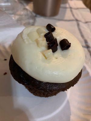 Triple chocolate with cream cheese frosting