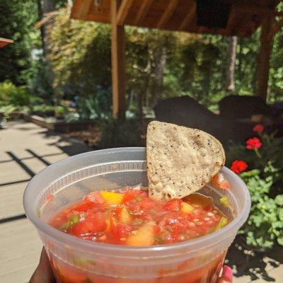 Locally made salsas from Daylilies!