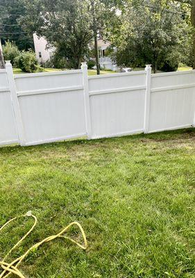 Fence washing