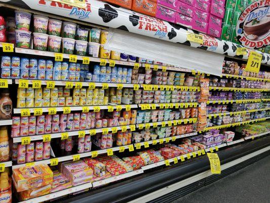 One of the BEST yogurt selections I've ever seen . All on sale