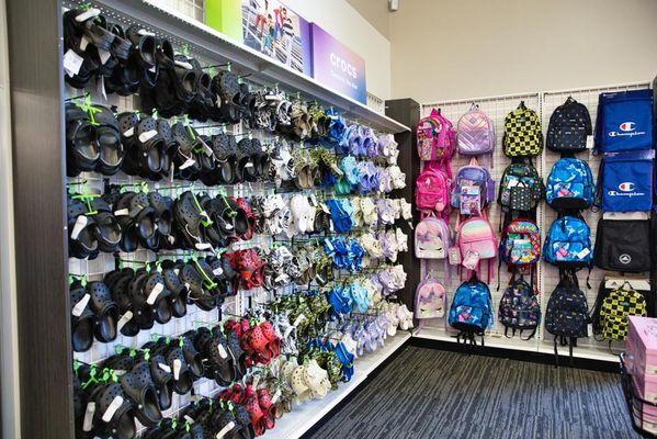 Shot of Popular Brand Section (I.e. Croc Shoe Wall)