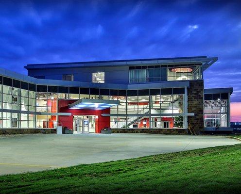 80/20 Building is a recently completed project for Keystone Architecture.  Near Ft. Wayne, Indiana.  80/20 is a manufacturing facility.