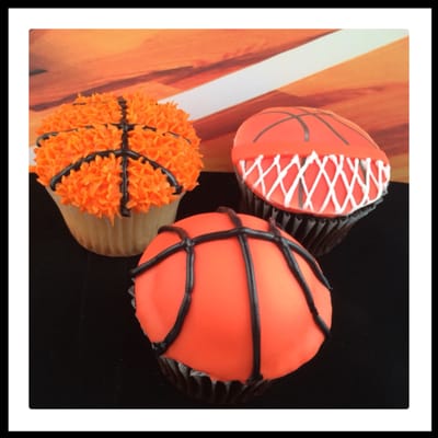 Basketball Cupcakes.  Any Sport available.