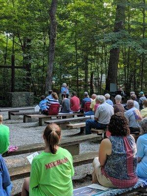 Sunday Service at the Chapel in the Woods