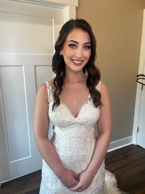 Bridal makeup and hair