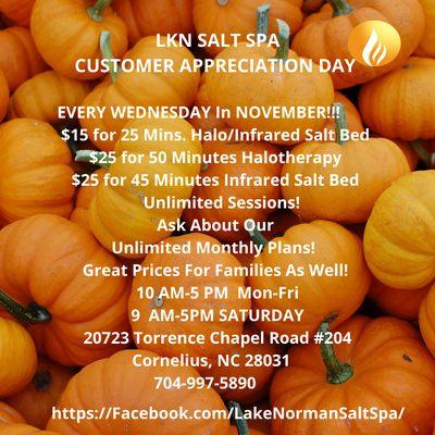 Call the Spa to secure your Appt this Month!