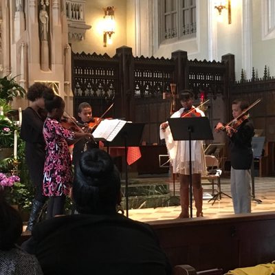 Chamber Ensemble students of ATCP perform at St. Philip Neri Church