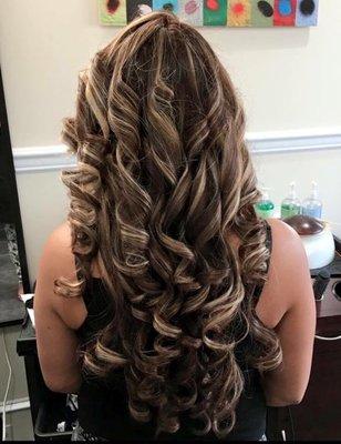 Human Hair Extensions and Highlights