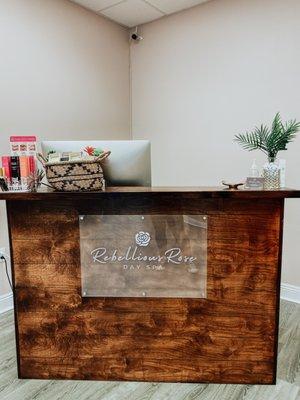 Rebellious Rose Day Spa - Reception Area