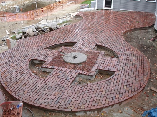 Falmouth Maine brick patio