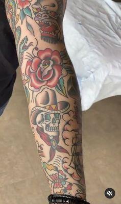 traditional tattoo sleeve by nick judkins