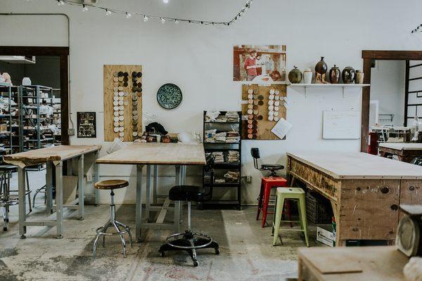 Hand building tables and test tiles