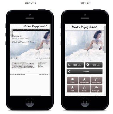 Mobile Site Design from a non-responsive website: Before & After mobilization