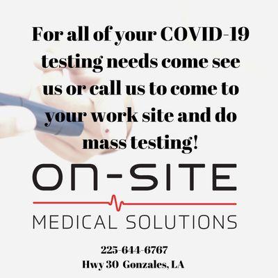 COVID-19 testing information