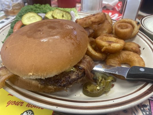 Bacon cheeseburger