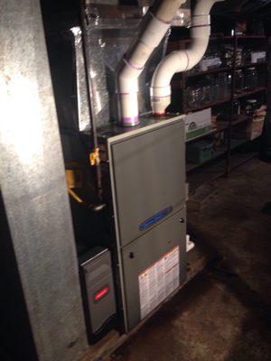 American Standard 95% up flow gas furnace.