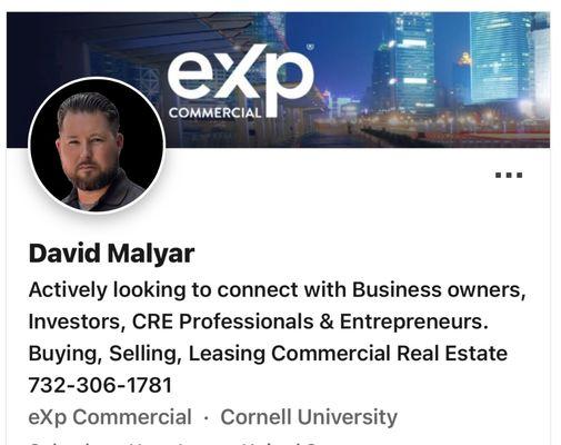 David Malyar- eXp Commercial - Commercial Advisor