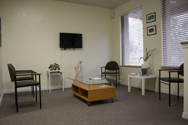 The waiting room of Impact Primary Care