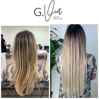 Tape in extensions by Gabriel Viot