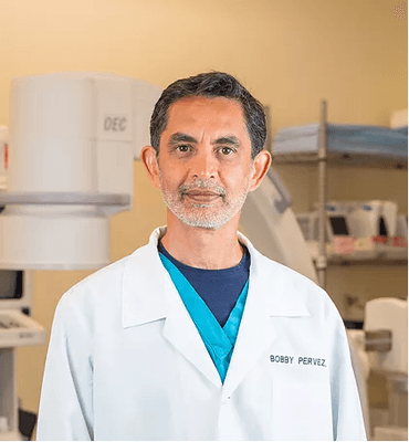 Bobby Pervez, MD is a board-certified anesthesiologist and pain management specialist.