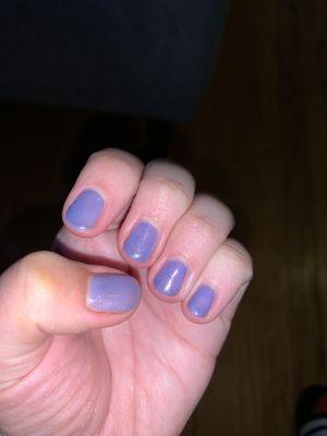 Purple nails