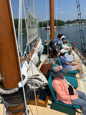 Motoring down the Kennebunk River