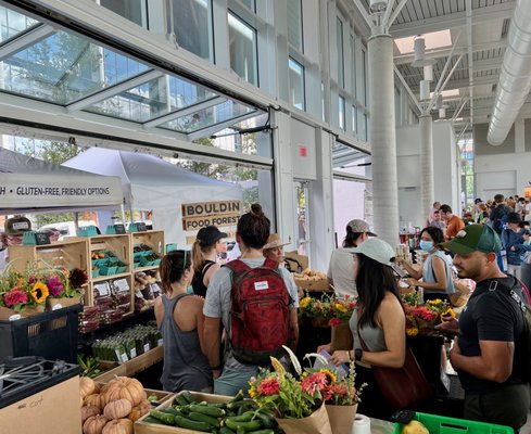 Bouldin Food Forest vendor inside the pavilion.