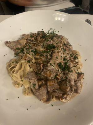 Beef stroganoff