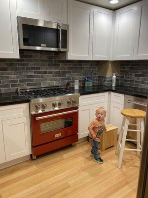 Elegant Stone and Cabinet