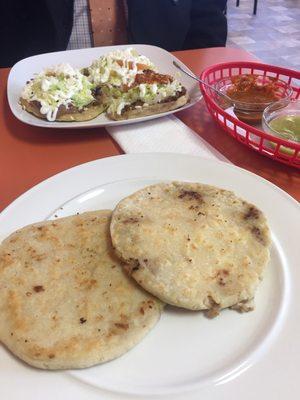 Pupusas Revueltas... delish!!! Can't stay away from this place.