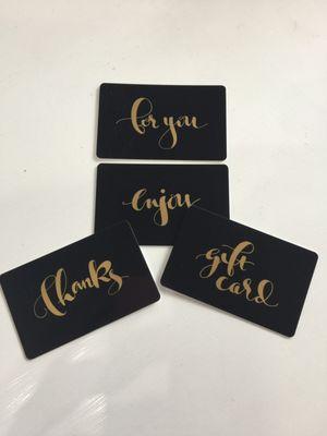 Gift Cards to our shop are always great idea!