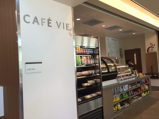 Cafe Vie on the right hand side as you enter.