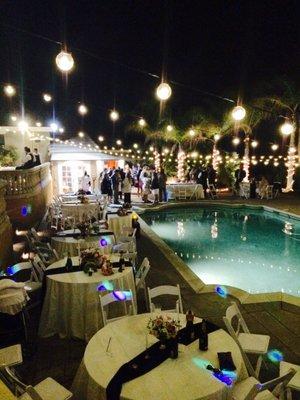 Fun wedding reception at a private residence