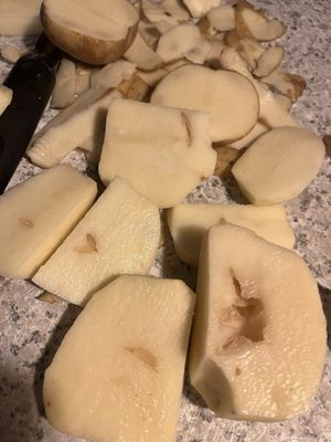 Old potatoes