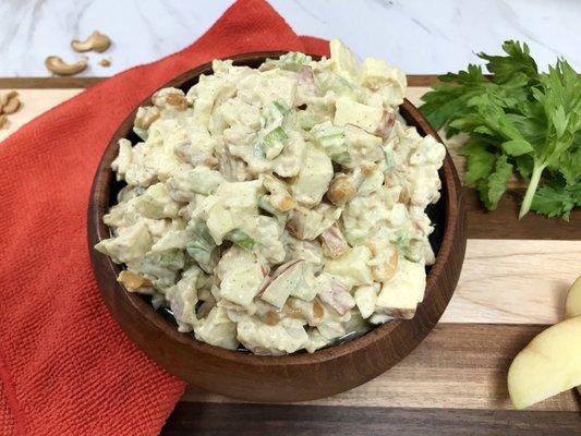 We make our chicken salad fresh almost every morning using our very own recipe.