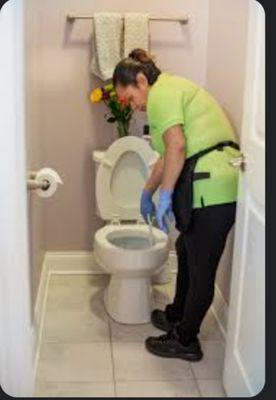 Miss Santiago ensures all the areas of your home are clean and sanitary.