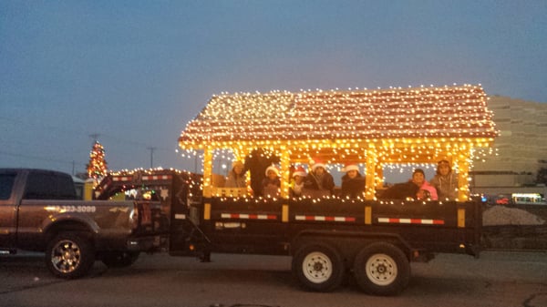 JRS float in the Arlington Holiday Parade of Lights