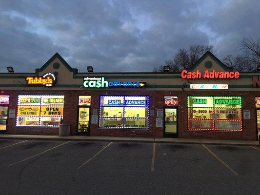 Located in the Oak Liquor Plaza. We are located next to our sister store, Advantage Cash Advance,  for your convenience