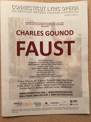 Superb production of Faust tonight under the very able leadership of conductor, artistic director & founder Adrian Sylveen.