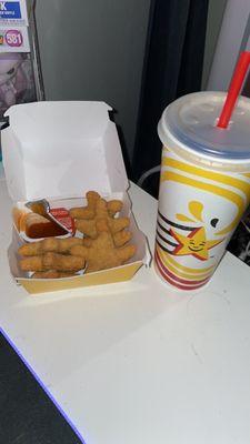 9 Piece- Chicken Stars Soft Drink