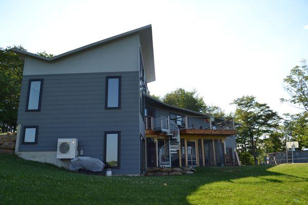 Existing home upgrade with addition.  Design by Kaplan-Thompson Architects