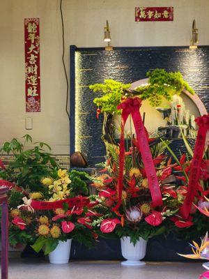 Beautiful water display just inside the restaurant