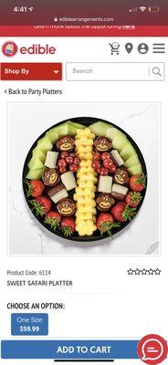 Safari platter